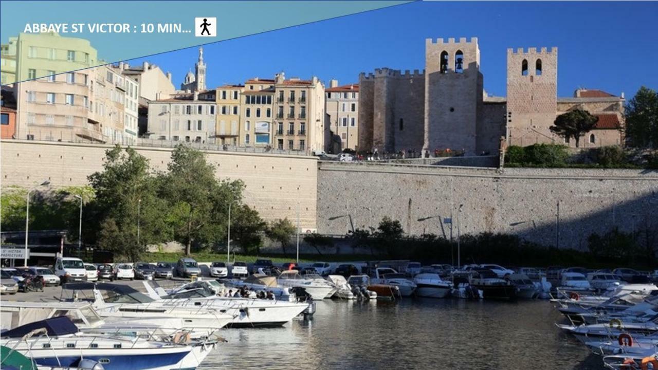 Coeur Vieux Port Tout Equipe Marseille Kültér fotó